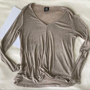 ☆*:.｡.Soft Sheer Sandy Longsleeve V-Neck.｡.:*☆